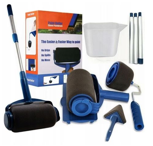 WAŁEK DO MALOWANIA SCIAN NIEKAPIĄCY UNIWERSALNY WAŁKI ZESTAW MALARSKI 5w1 na Arena.pl