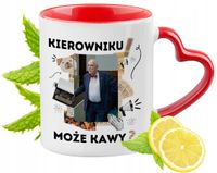 Korwin Kubek Czerwony Z Uszkiem W Kształcie Serca Na Prezent
