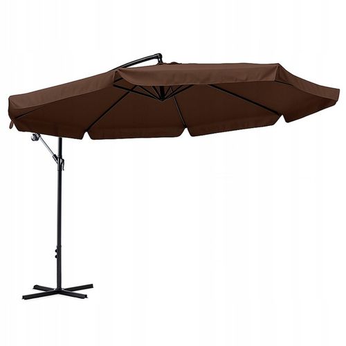 PARASOL OGRODOWY IKAR-BL-BR BRĄZOWY SKŁADANY Z WYSIĘGNIKIEM + POKROWIEC na Arena.pl