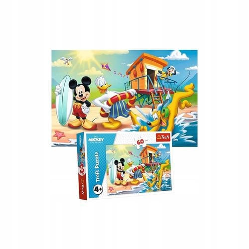 Puzzle 60 Ciekawy Dzień Mikiego I Przyjaciół 17359 na Arena.pl