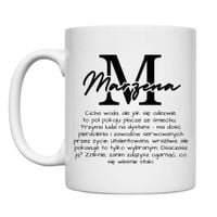 KUBEK Z IMIENIEM "MARZENA" Wzór - Klasyczny 330 ml