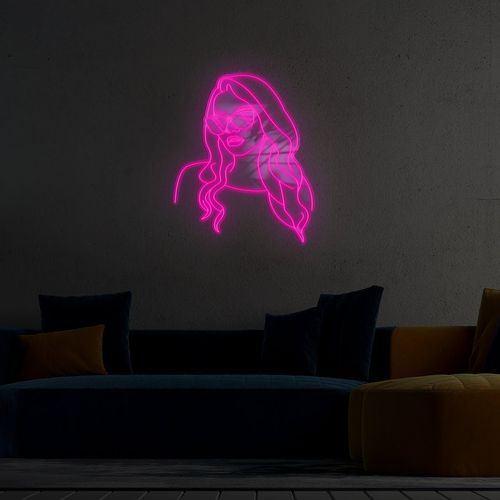 Neon Kobieta W Okularach LED na Arena.pl