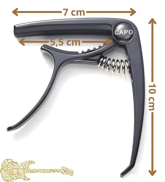 Kapodaster do gitary klasycznej czarny zdjęcie 6