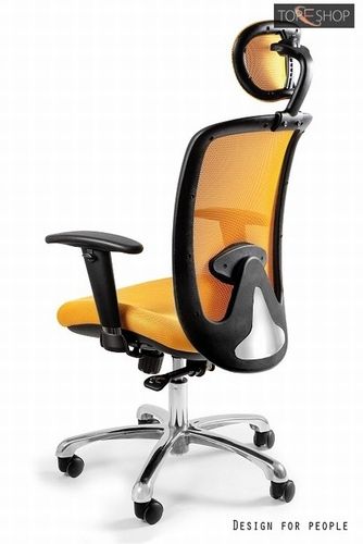 Fotel biurowy expander żółty na Arena.pl