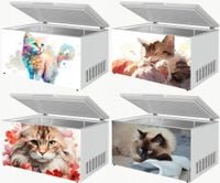 Naklejka samoprzylepna na zamrażarkę zmywarkę pralkę KOTY DUŻO WZORÓW