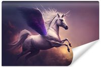 Fototapeta Do Salonu Pegazo-Jednorożec Chmury Abstrakcja 3D 135cm x 90cm
