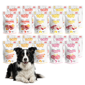 MOKRA KARMA DLA PSA TufTuf SASZETKA MIELONKA MIX SMAKÓW ZESTAW 20x500g