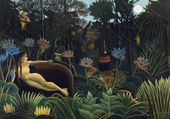 Plakat 100x70cm The Dream, Rousseau Vintage do Salonu