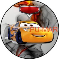 Opłatek na tort Urodziny Cars Auta Samochody Zig Zag Mcqueen