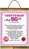 dyplom certyfikat 50 lat pani | d65
