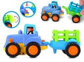 ZESTAW BUDOWLANY  TRAKTOR KOPARKA DLA DZIECI