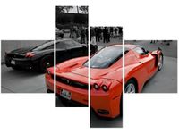 130CM 90 OBRAZ 4 ELEM FERRARI ENZO AXION23 ŚCIENNY