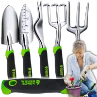 Zestaw ogrodowy 5w1 Łopatka + Ogrodowa + Grabki + Motyczka + Pazurki