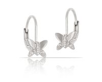 kolczyki motylki z kryształkami z kolekcji classic (p13276ag)