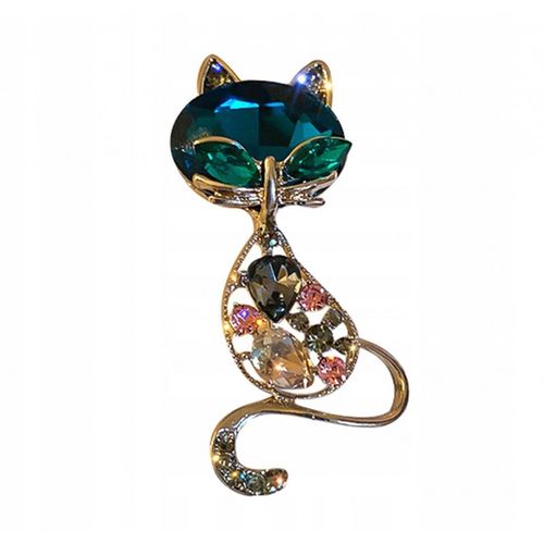 broszka ozdobna kryształki kotek bz173 na Arena.pl