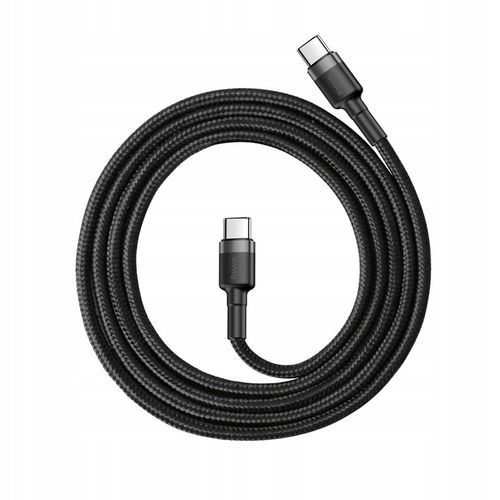 BASEUS SZYBKI KABEL USB C - USB C QUICK CHARGE MOCNY PRZEWÓD W OPLOCIE 1m na Arena.pl
