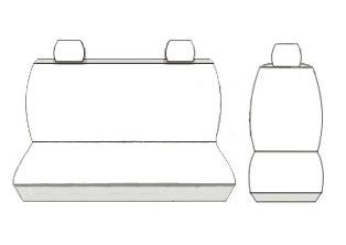Pokrowce miarowe Premium do VW T-5 T5 2+1 2003-2015r. na Arena.pl