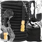 WĄŻ OGRODOWY ELASTYCZNY WZMOCNIONY 22,5M PREMIUM ZŁĄCZKI PISTOLET