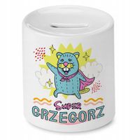 Skarbonka 330 Ml Dla Grzegorza Syna Dziecka Z Nadrukiem Ze Zdjęciem