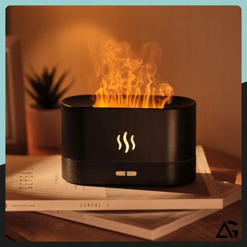 NAWILŻACZ POWIETRZA DYFUZOR LAMPKA NOCNA LED EFEKT PŁOMIENIA KOMINEK na Arena.pl