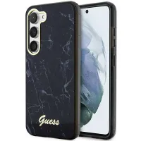 Etui Guess Marble Collection na Samsung Galaxy S23 - czarne