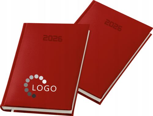 FIRMOWY KALENDARZ Z LOGO A4 2026 książkowy tygodniowy z nadrukiem 10 szt na Arena.pl