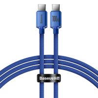 Kabel USB-C do USB-C Baseus Crystal Shine, 100W, 1.2m (niebieski)