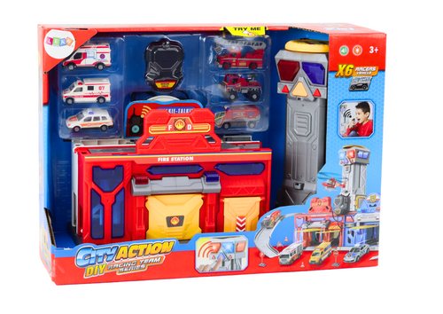 DLA DZIECI BAZA STRAŻ POŻARNA  POJAZDY 6 SZT na Arena.pl