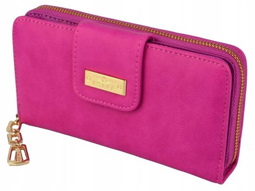 PORTFEL DAMSKI DUŻY TOREBKA NA ZAMEK PODWÓJNY MODNY ORGANIZER SUWAK STYLOWY na Arena.pl