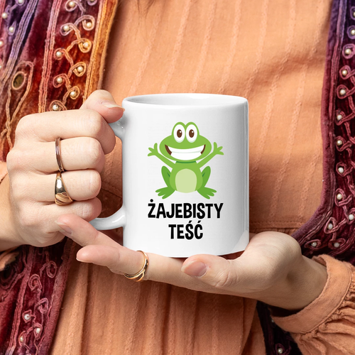 Żajebisty teść - kubek na prezent na Arena.pl