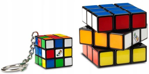 KOSTKA RUBIKA ORYGINALNA KLASYCZNA + BRELOK 3X3 na Arena.pl