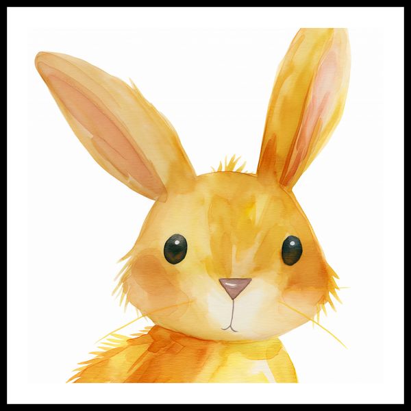 Plakat 50x50cm Słodki Zajączek zdjęcie 3