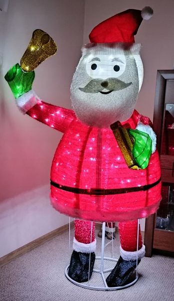 ŚWIĘTY MIKOŁAJ OZDOBA 180 cm 200 LED IP44 TIMER zdjęcie 9