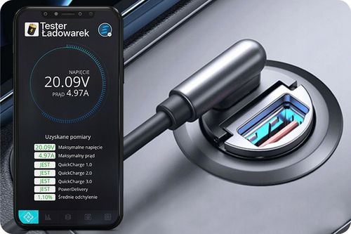 ZESTAW MAŁA MOCNA SZYBKA ŁADOWARKA DO AUTA QC3.0 PD20W Z MOCNYM KABLEM 5W1 na Arena.pl