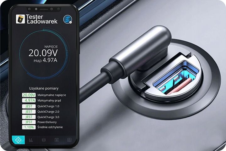ZESTAW MAŁA MOCNA SZYBKA ŁADOWARKA DO AUTA QC3.0 PD20W Z MOCNYM KABLEM 5W1 zdjęcie 9
