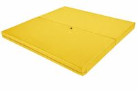 Materac Pole Dance UNDERFIT 130 x 120 x 6 cm miękki żółty