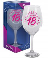 kieliszek do wina prezent na 18 urodziny upominek 580ml good time