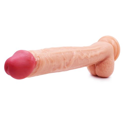 gruby duży realistyczny penis dildo członek 31cm na Arena.pl