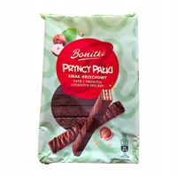 Wafelki Bonitki Pryncy pałki 200g o smaku orzechowym