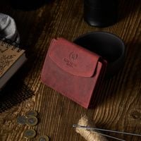 portfel damski skórzany vintage czerwony rfid paolo peruzzi t-12-hr