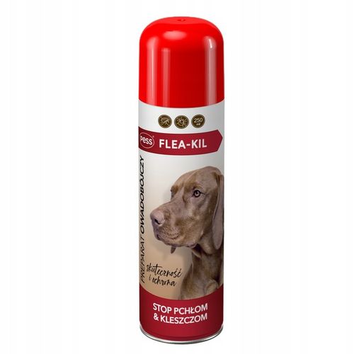 SPRAY NA PCHŁY I KLESZCZE dla PSA ROBAKI OWADY OWADOBÓJCZY 250 ml x 3 na Arena.pl