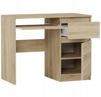 BIURKO 96CM KUMPUTEROWE BIUROWE SZUFLADY STOLIK SONOMA