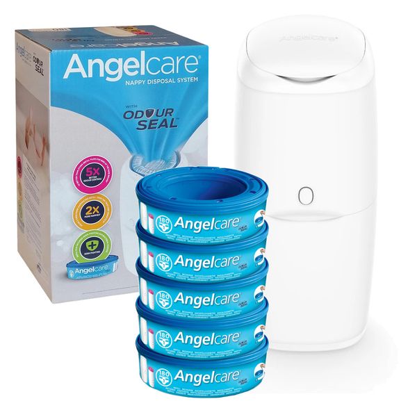 ANGELCARE Pojemnik na pieluchy, zużyte pampersy Classic + 5 wkładów zdjęcie 1