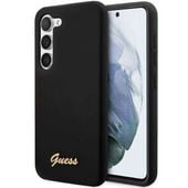 Guess GUHCS23MSLSMK S23+ S916 czarny/black hardcase Silicone Vintage Gold