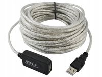 Extender przedłużacz kabel USB 2.0 aktywny 15 m przedłużka