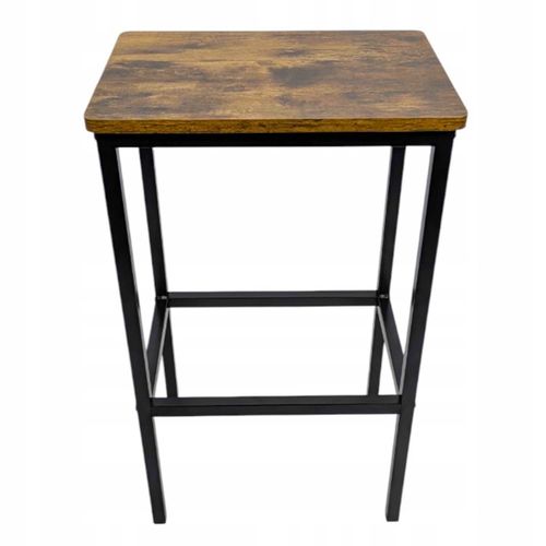 Hoker ciemny brąz taboret do kuchni barowy nowoczesny DO JADALNI LOFT na Arena.pl