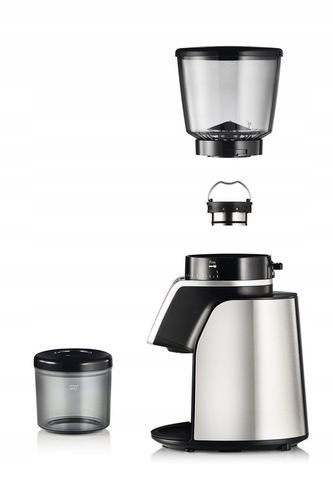 Młynek żarnowy do kawy elektryczny 31 POZIOMÓW STOPNIA MIELENIA 165W na Arena.pl