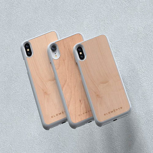 Drewniane etui do iPhone Xs Max (Light Grey) #0 na Arena.pl