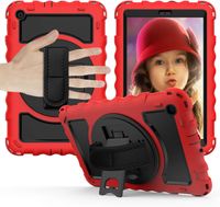 Etui do Samsung Galaxy Tab 10.4" z Podstawką i Pasek na Ramię Czerwone