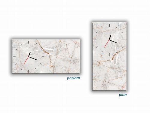 ZEGAR SZKLANY PROSTOKĄTNY - Marmur na Arena.pl